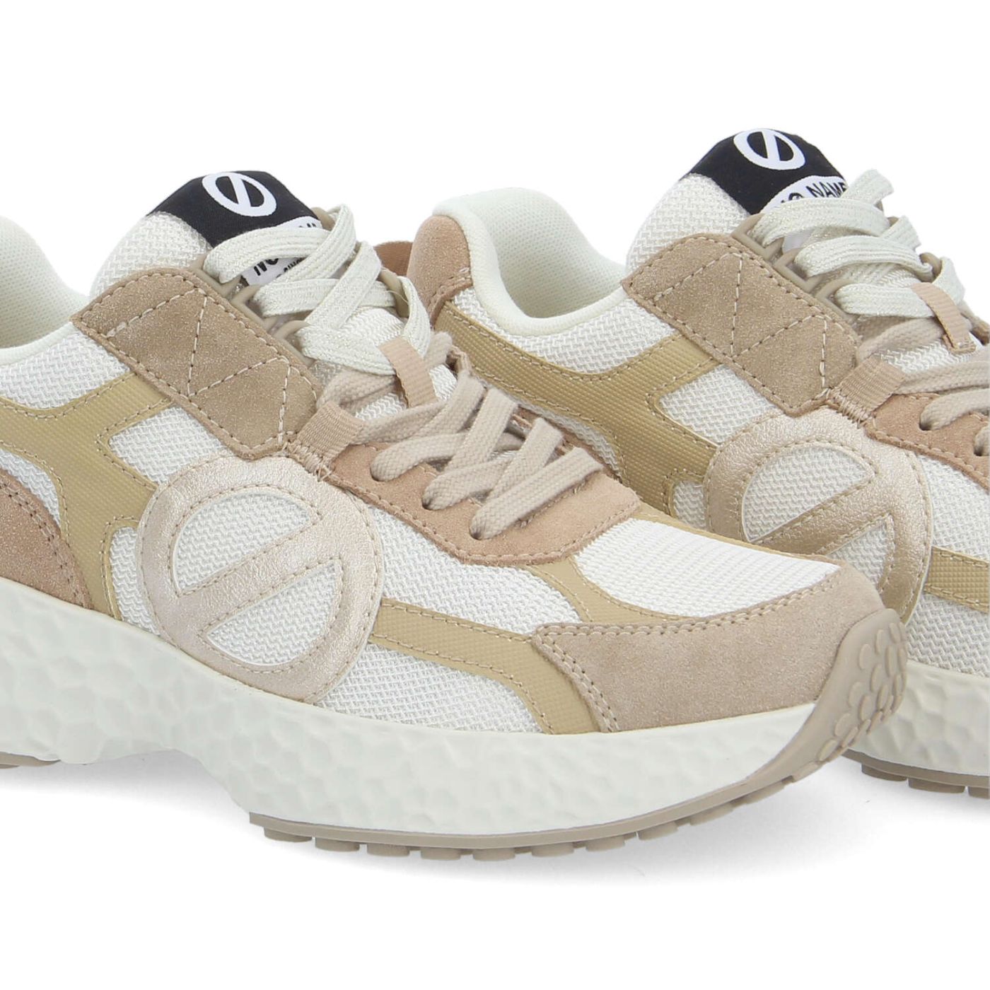 CARTER 2.0 RUNNER W - KNIT/SDE/SDE - BIANCO SPORCO/BEIGE/ROSA CHIARO